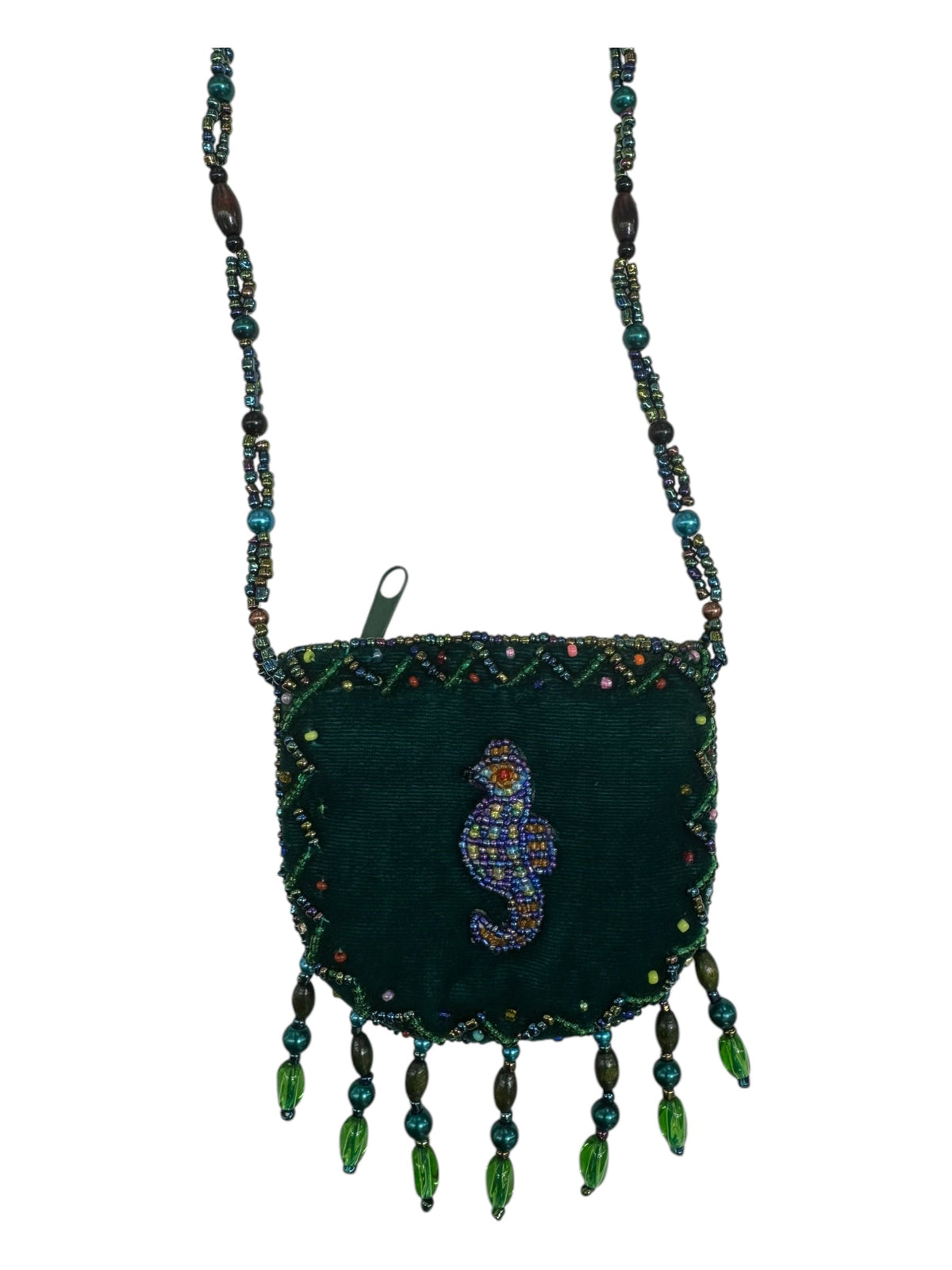 Seahorse Velvet Mini Necklace Charm Bag V0704
