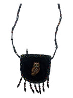 Owl Velvet Mini Necklace Charm Bag V0704-Owl