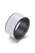 Rhinestone Stainless Steel Ring R1576