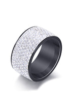 Rhinestone Stainless Steel Ring R1576