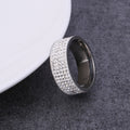 Rhinestone Stainless Steel Ring R1587