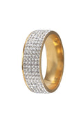 Rhinestone Stainless Steel Rings R1587