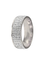 Rhinestone Stainless Steel Ring R1587