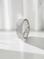 Rhinestone Stainless Steel Ring R1587