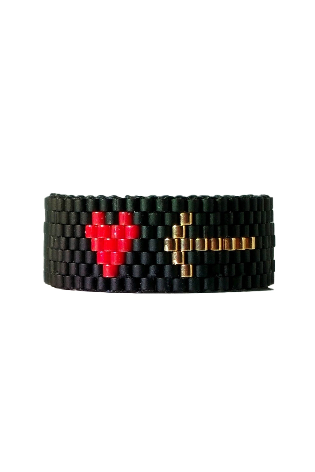 Heart Seed Beads Rings R1635