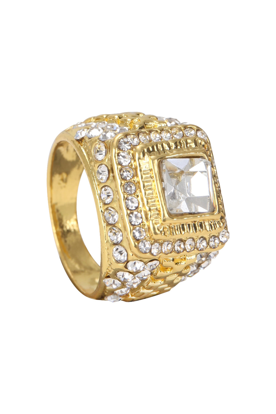 Rhinestone Alloy Rings R1657
