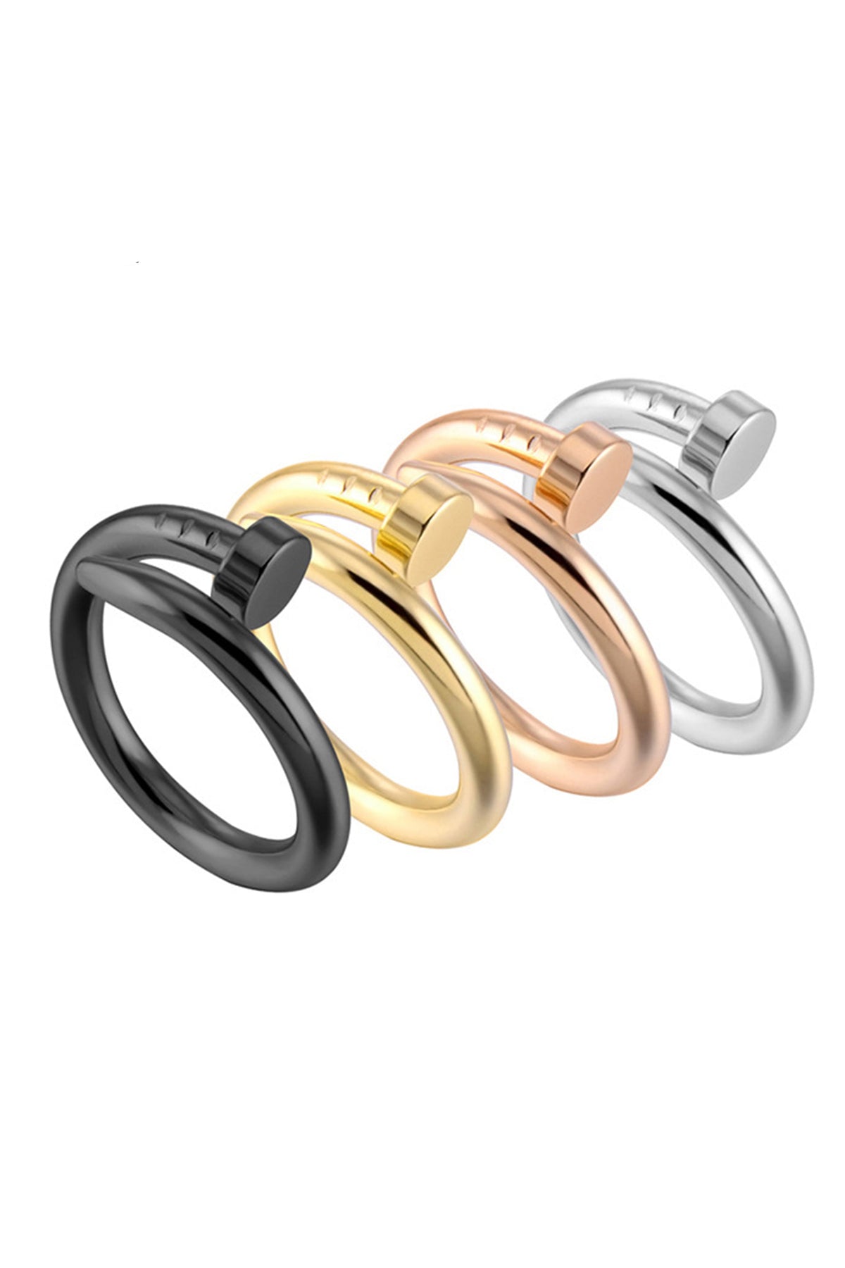 Nail Stainless Steel Rings R1710