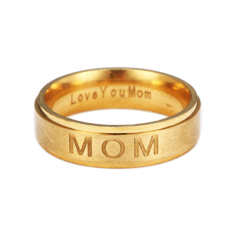Mom Stainless Steel Ring R1718
