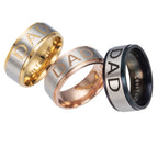 Dad Stainless Steel Ring R1719-RG