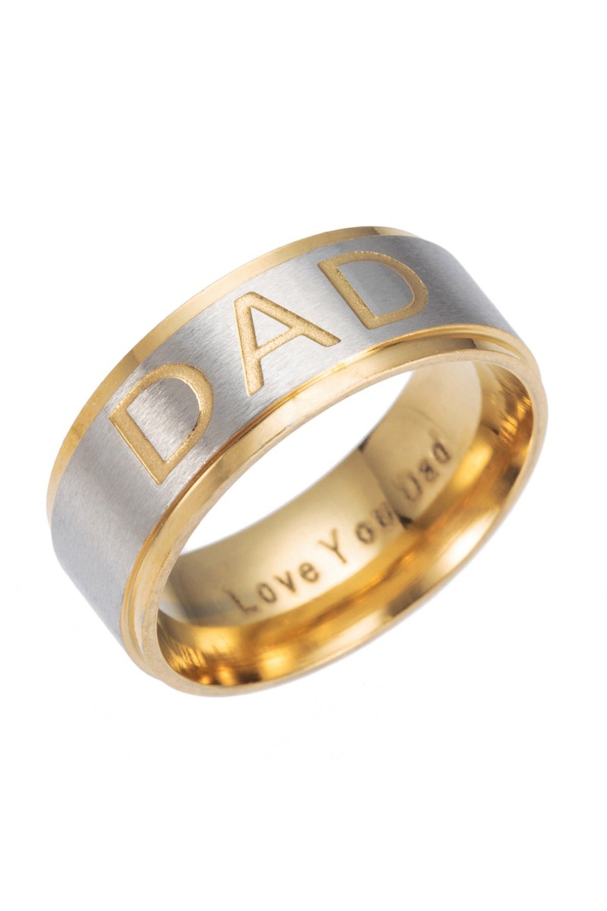 Dad Stainless Steel Ring R1719-RG