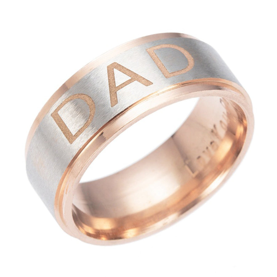 Dad Stainless Steel Ring R1719-RG