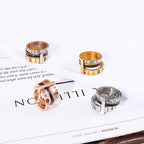 Roman Numerals Stainless Steel Ring R1752