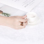 Roman Numerals Stainless Steel Ring R1752