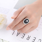 Oval Zircon Copper Ring R1761