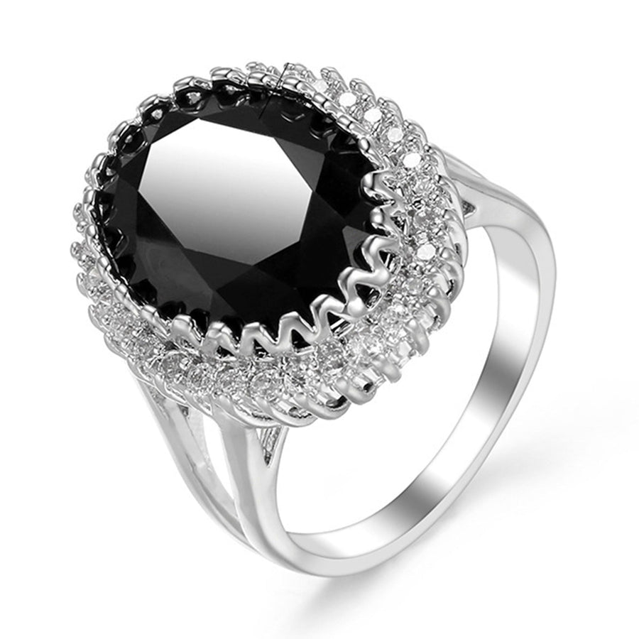 Oval Zircon Copper Ring R1761