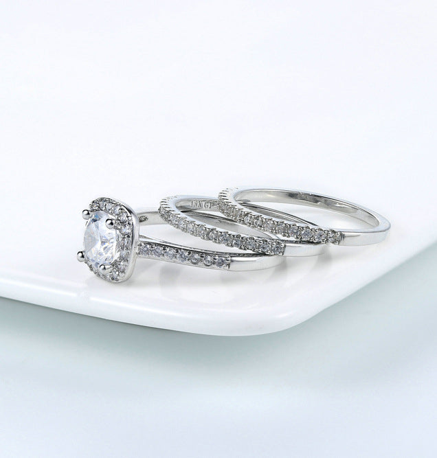 Zircon Copper Rings Set R1771