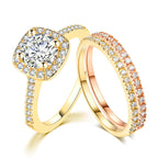 Zircon Copper Rings Set R1771