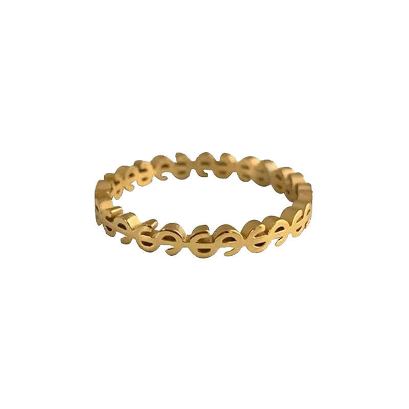 Dollar Stainless Steel Rings R1782