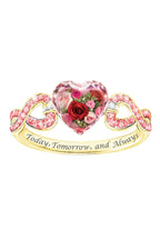 Heart Rose Alloy Rings R1783