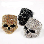 Skull Rhinestone Rings R1843