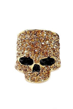 Skull Rhinestone Rings R1843