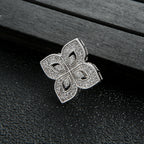Clover Zircon Rings R1847