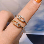 Oval Zircon Rings R1851-GD