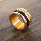 Roman Numerals Stainless Steel Ring R1862