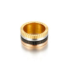 Roman Numerals Stainless Steel Ring R1862