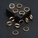 Geometry Alloy Rings Set R1904