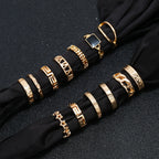 Geometry Alloy Rings Set R1904