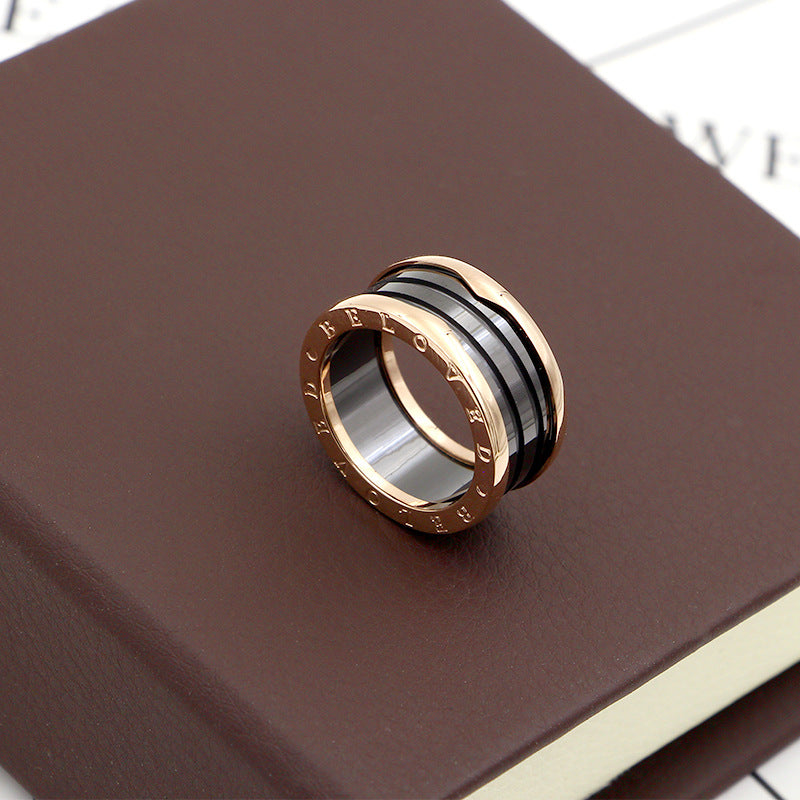Roman Numerals Stainless Steel Ring R1905