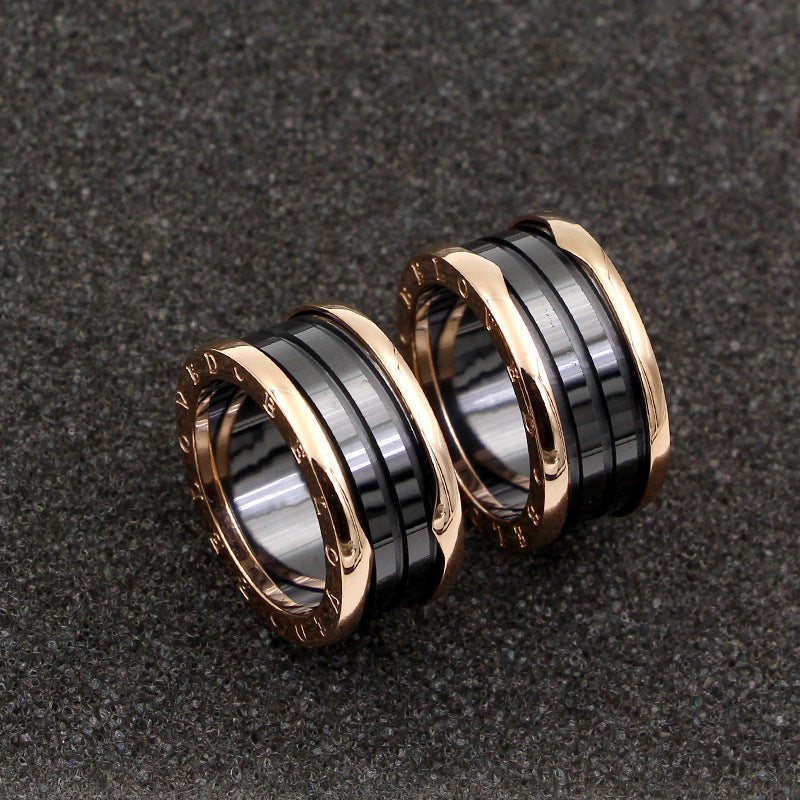 Roman Numerals Stainless Steel Ring R1905