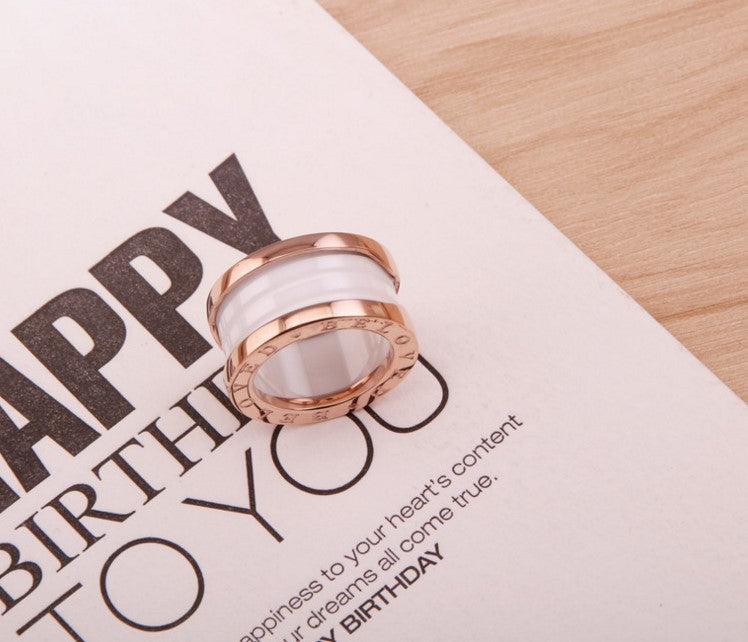 Roman Numerals Stainless Steel Ring R1905