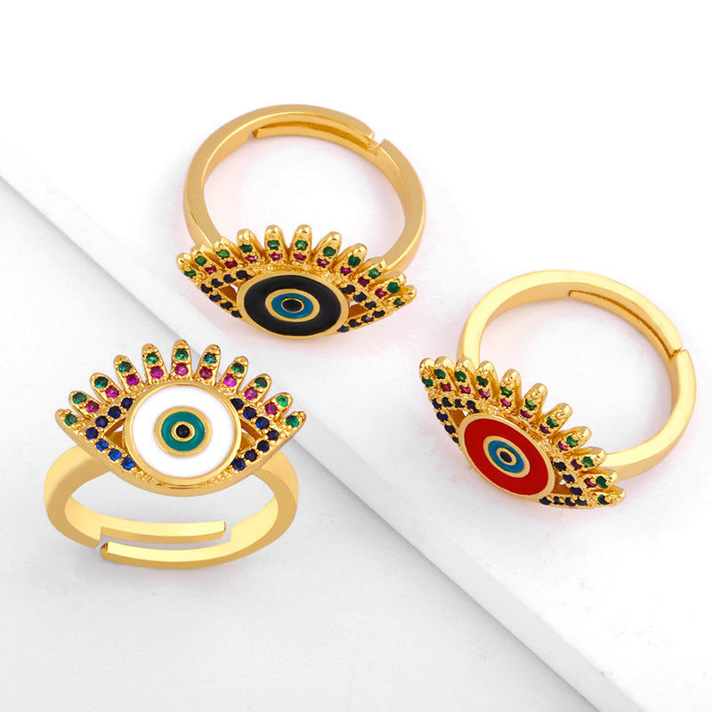 Evil Eye Zircon Ring R1993