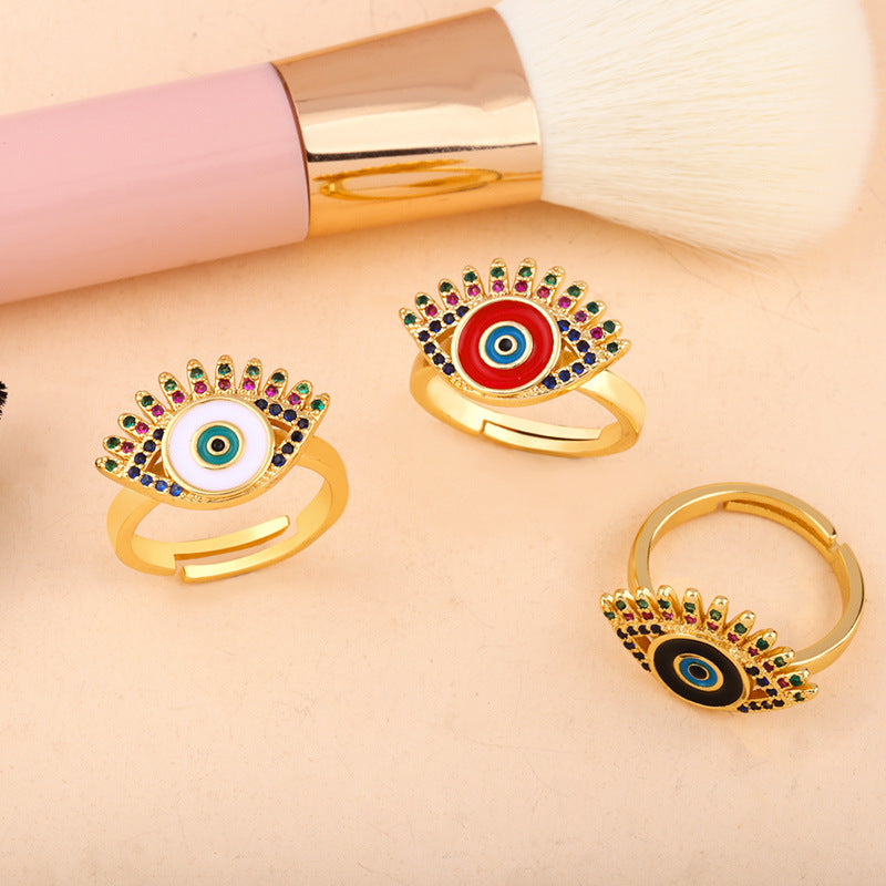 Evil Eye Zircon Ring R1993