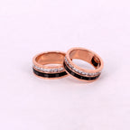Rhinestone Stainless Steel Rings R2063