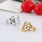 Fatima Palm Stainless Steel Rings R2069