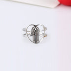 Fatima Palm Stainless Steel Rings R2069