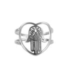 Fatima Palm Stainless Steel Rings R2069
