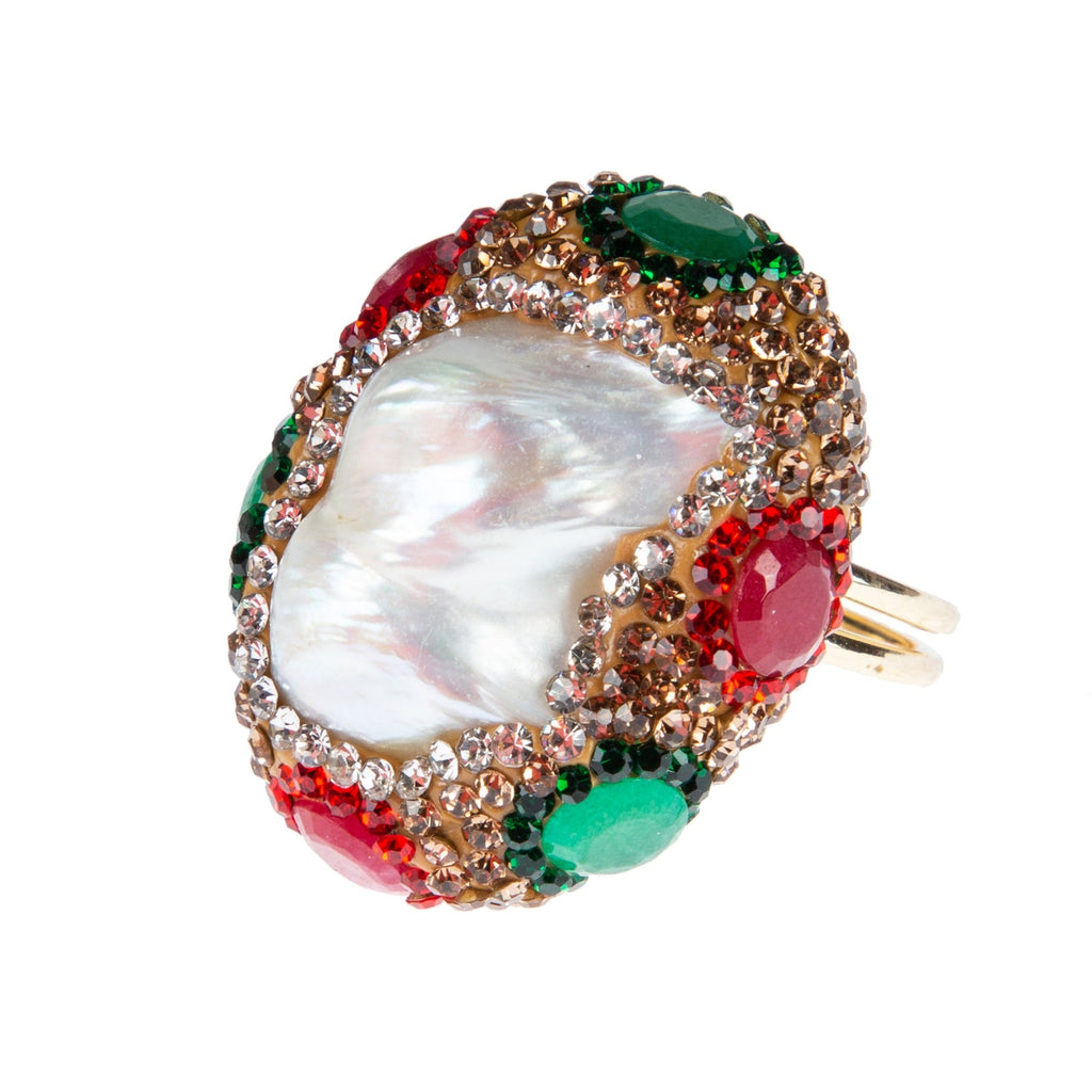 Freshwater Pearl Alloy Rings R2084