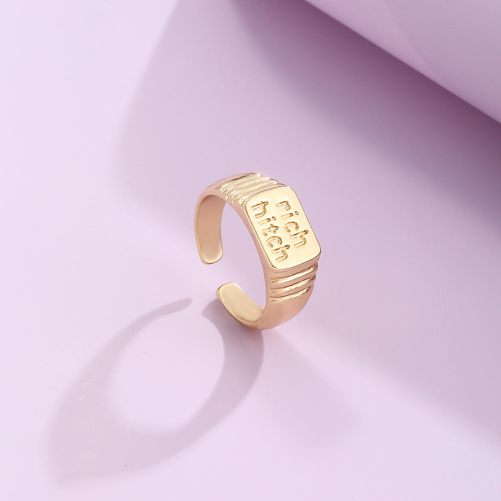 Geometry Alloy Rings Set R2105