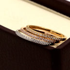 Rhinestone Stainless Steel Ring R2203