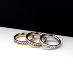Rhinestone Stainless Steel Ring R2205