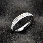Rhinestone Stainless Steel Ring R2205