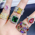 Cubic Zirconia Geometry Random Rings R2228