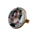 Tourmaline Rhinestone Rings R2266