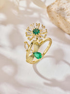Daisy Cubic Zirconia Ring R2330