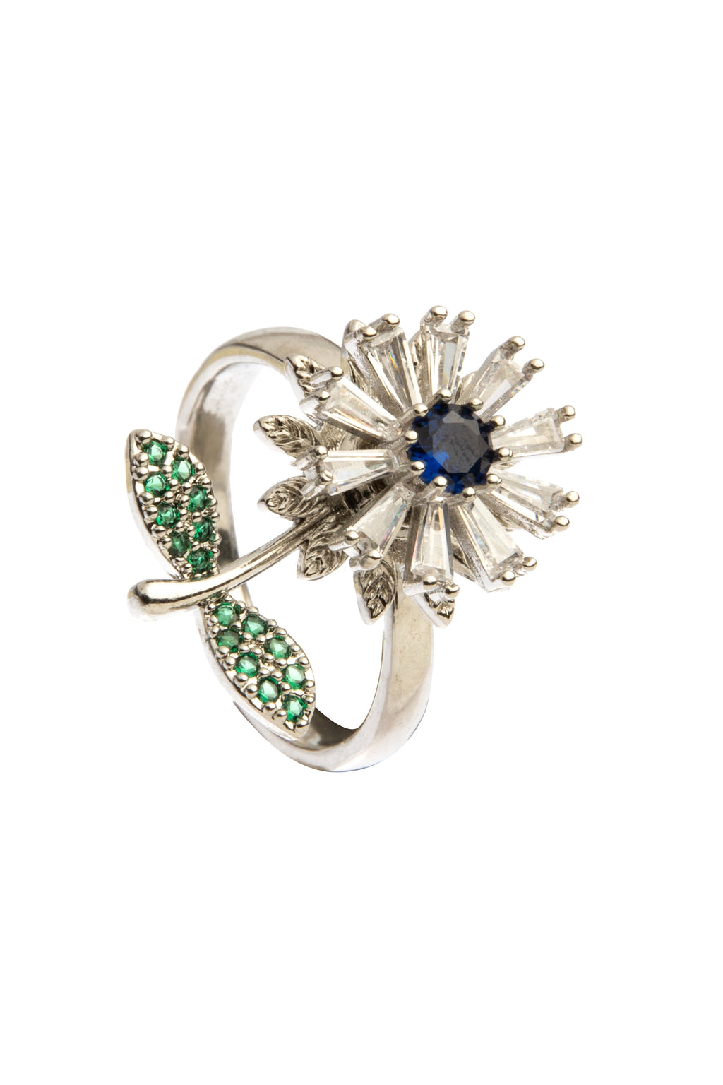 Daisy Cubic Zirconia Ring R2330 - view 5