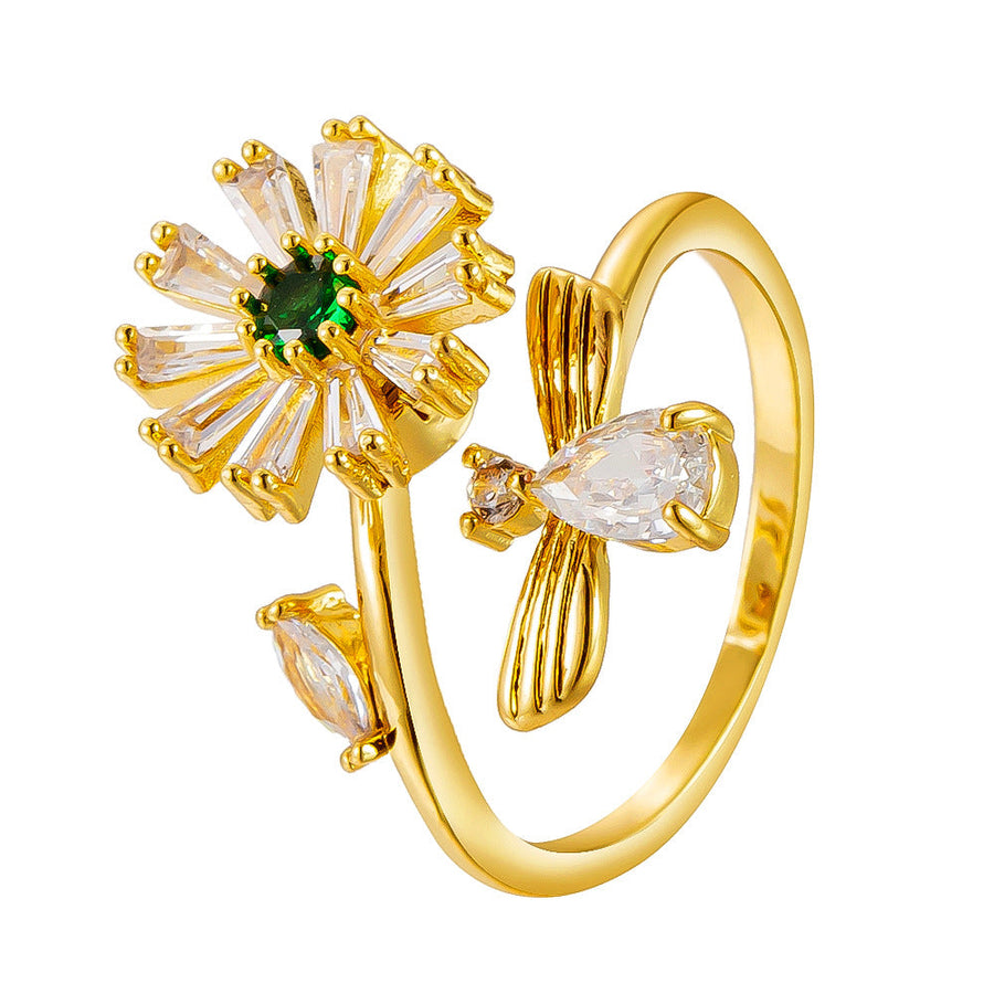 Daisy Cubic Zirconia Ring R2330
